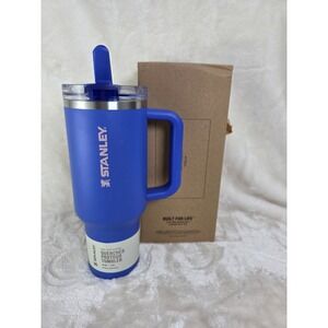 Stanley 40oz Quencher Tumbler Royal Blue Built For Life Handle Flip Top